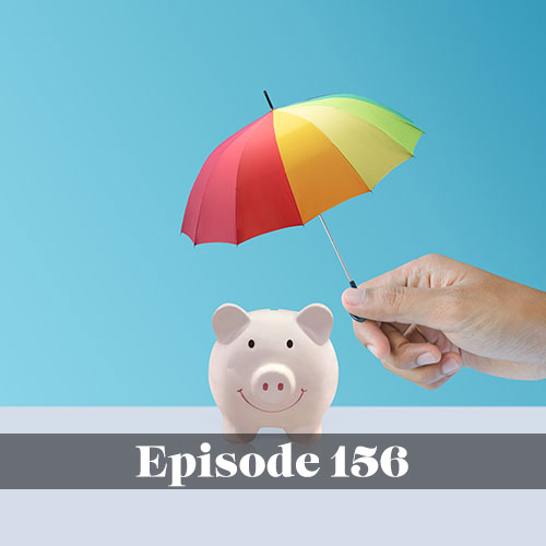 How to talk to your community about finances, piggy bank with a colorful umbrella